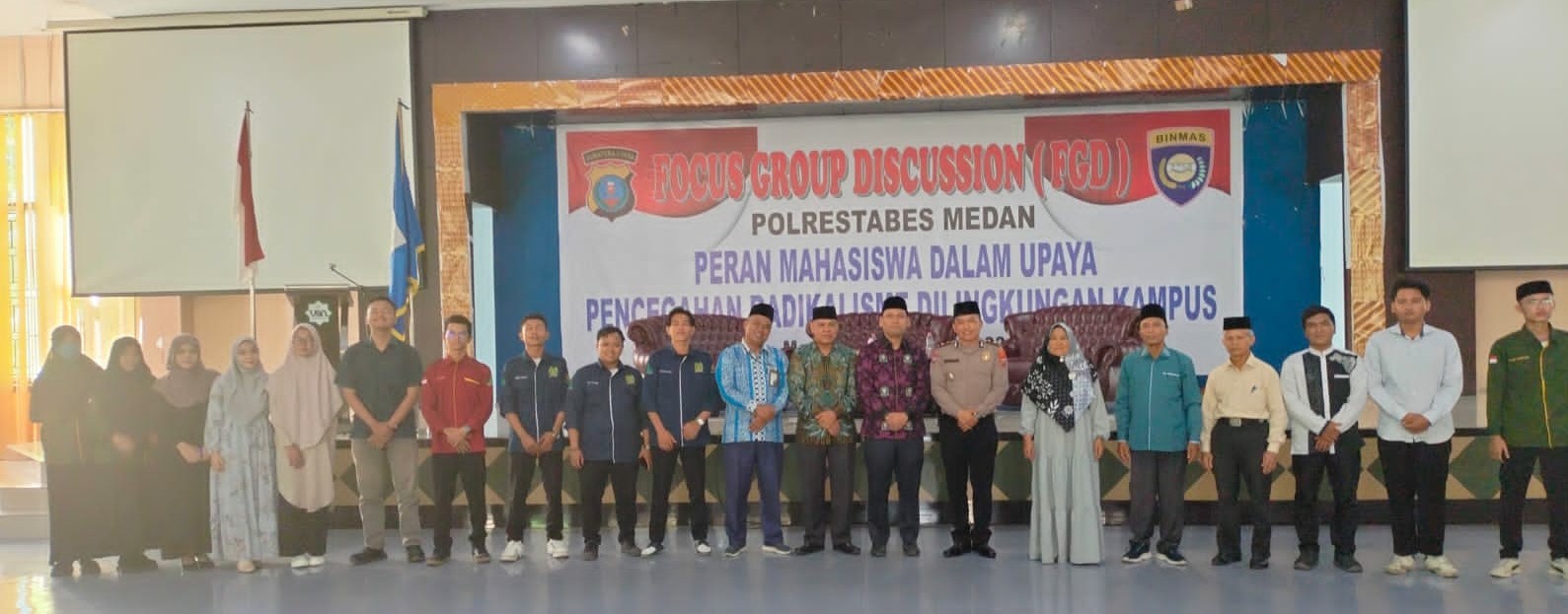 Sat Binmas Restabes Medan Ajak Mahasiswa UIN Sumut Cegah Radikalisme di Lingkungan Kampus