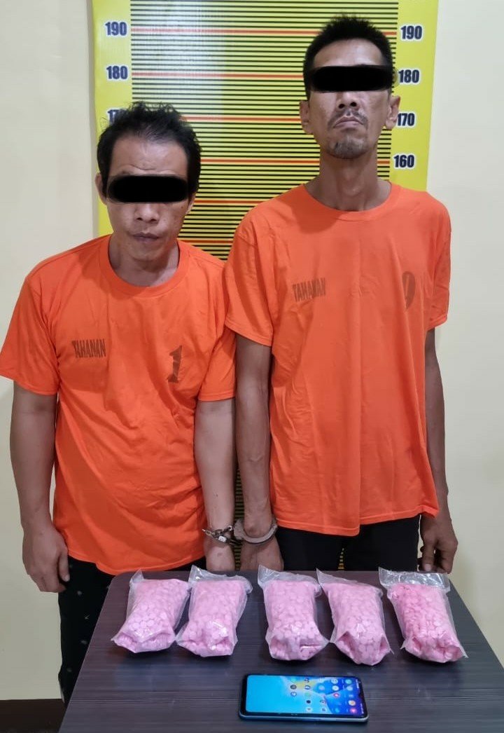 Edarkan Ribuan Pil Ekstasi, Dua Residivis Diamankan Polda Sumut 