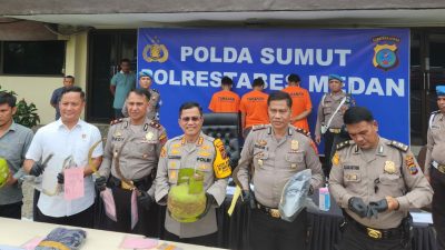 Polsek Deli Tua Gulung Komplotan Curanmor di Medan, 6 Pelaku Ditangkap di Lokasi Berbeda