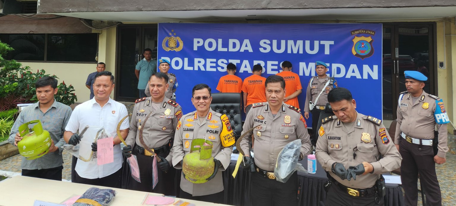 Polsek Deli Tua Gulung Komplotan Curanmor di Medan, 6 Pelaku Ditangkap di Lokasi Berbeda