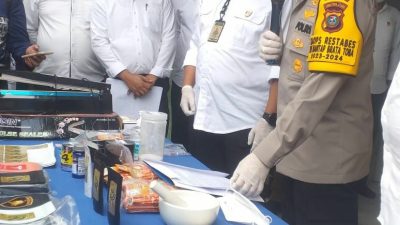 Satresnarkoba Polrestabes Medan Gerebek Home Industri Narkoba Jenis Baru