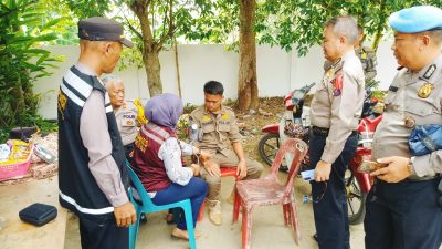 Antisipasi Gangguan Kesehatan Personel Pengamanan PPK, Tim Medis Si Dokkes Polres Tanjung Balai Diturunkan di 6 PPK