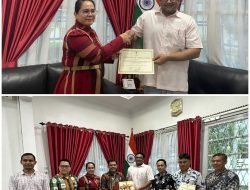 Kerja sama dalam Pemulangan WN India, Konsulat Jenderal India Medan Berikan Penghargaan Kepada Kantor Imigrasi Sibolga Kanwil Kemenkumham Sumatera Utara