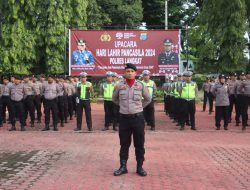 Upacara Peringatan Hari Lahir Pancasila di Polres Langkat