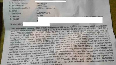 Korban Pelaku Pencurian Sepeda Motor Lapor Polsek Medan Barat