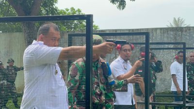 Perkuat Silaturrahmi & Sinergi, Kalapas Binjai Latihan Menembak Bersama Dandim 0203/ LKT dan Danyon Arhanud 11/WBY