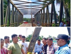 Jembatan Yang Dibangun Swadaya Ditutup, Masyarakat Batang Serangan Gelar Aksi Protes.