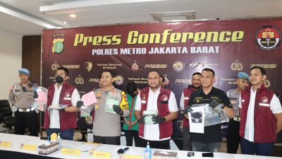 Kolaborasi Polres Jakbar dan Polres Pelabuhan Tanjung Priok Ungkap Jaringan Narkoba Internasional, Sita Sabu Sebanyak 11,3 Kg