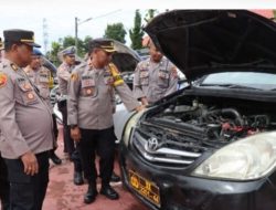 Polres Humbahas Pastikan Kendaraan dinas Tidak Ada Kendala Saat Mendukung Mobilisasi Oprasi Mantap Praja 2024