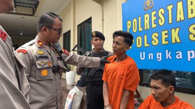 Doorrr!!!... 2 Pelaku Curanmor di Kos Medan Selayang Dihadiahi Timas Panas