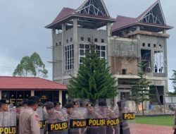 Persiapan Pilkada Serentak , Polres Humbahas Intensifkan Latihan Dalmas