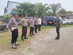 Wujudkan Kenyamanan Dalam Kegiatan Masyarakat, Polres Tanjung Balai Laksanakan Pengamanan Dan Monitoring Pesta Pelindung Paroki Santo Mikael Tanjung Balai.