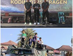 Ribuan warga meriahkan HUT TNI ke-79 di alun alun Sragen