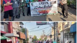 Peran Serta Babinsa Jayengan Jalan Sehat  Bersama Peringati Hari Sumpah Pemuda