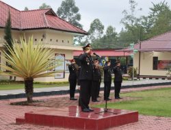 Meskipun hujan menguyur Polres Humbahas Laksanakan Upacara Memperingati Hari Kesaktian Pancasila