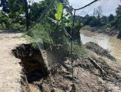 Tragis, Lapangan Gang Pantai Kampung Lalang Medan Nyaris Hilang Akibat Abrasi Pascabanjir