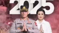 Kapolrestabes Kombes Gidion Arif dan Ketua Bhayangkari Kota Medan Ucapkan Selamat Tahun Baru 2025