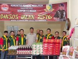 Komunitas Pembina Kebajikan dan Denpom 1/5 Medan Gelar Bakti Sosial Sambut Imlek 2576