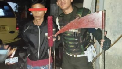 Tim Anti Begal Denpom I/5 Medan Gagalkan Aksi Kejahatan Geng Motor Berkelewang