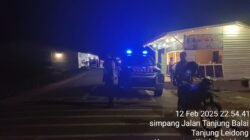 Rutin Patroli Malam Hari Polsek Kualuh Hilir Antisipasi Gangguan Kamtibmas Balap Liar dan Kejahatan Jalanan