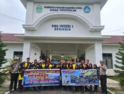 Sat Lantas Polresta Deli Serdang Gelar “Police Go To School” dalam Rangka Operasi Keselamatan Toba 2025