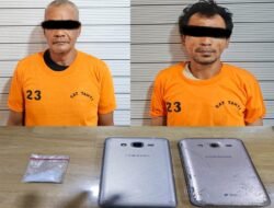 Satnarkoba Polrestabes Medan Ringkus 2 Orang Pengedar Sabu di Desa Tanjung Gusta