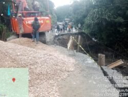 Informasi Terakhir Perkembangan Jalan Amblas di Lae Pondom, Belum Bisa Dilalui