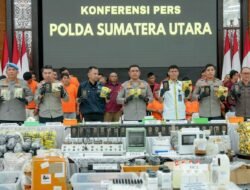Polda Sumut Ungkap 3.078 Kasus Narkoba Dalam 6 Bulan, 1,6 Ton Barang Bukti Disita