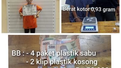 Diciduk Wanita Muda Jual Sabu di Gang Sempit Medan Perjuangan