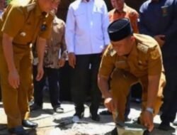 Wabup Dairi Hadiri Peletakkan Batu Pertama Pembangunan Masjid Istiqomah di Desa Gunung Sitember