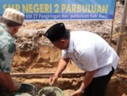 Wabup Dairi Hadiri Peletakkan Batu Pertama Pembangunan Musholla An-Nur SMP Negeri 2 Parbuluan
