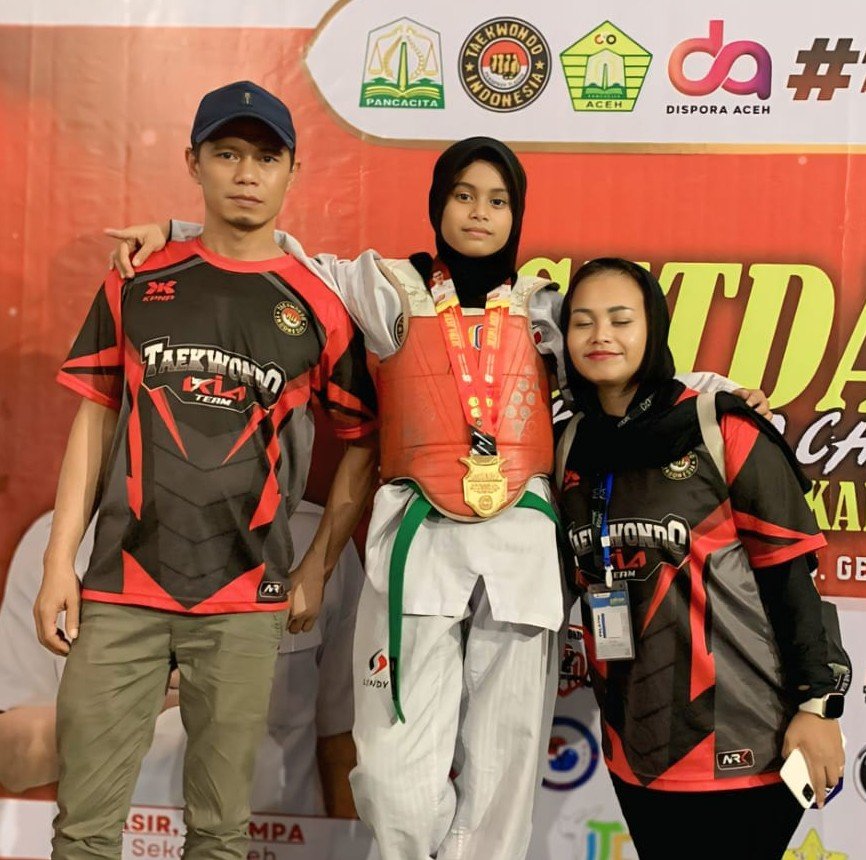Nayla Juliva Hidayat Harumkan Nama Sumut, Raih Emas di Kejuaraan Taekwondo Piala Setda Aceh