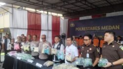 Polrestabes Medan Musnahkan 50 Kg Sabu dan 78 Ribu Ekstasi, 5 Tersangka Jaringan Lintas Daerah Ditangkap