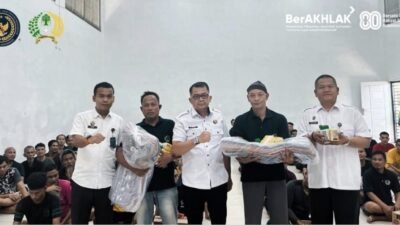 Penuhi Hak Warga Binaan, Lapas Binjai Bagikan Perlengkapan Mandi