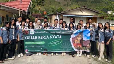 ‎Mahasiswa KKN UNIMED 2025 Tingkatkan Potensi Wisata dan Budaya Desa Tomok