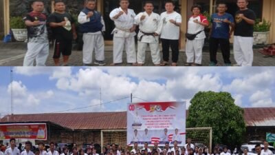 Kompol H.Djanuarsa Pimpin UKT Karate Wadokai, 350 Kohai Naik Tingkat