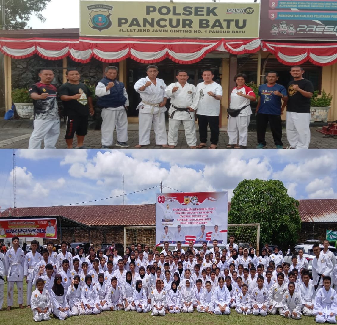 Kompol H.Djanuarsa Pimpin UKT Karate Wadokai, 350 Kohai Naik Tingkat