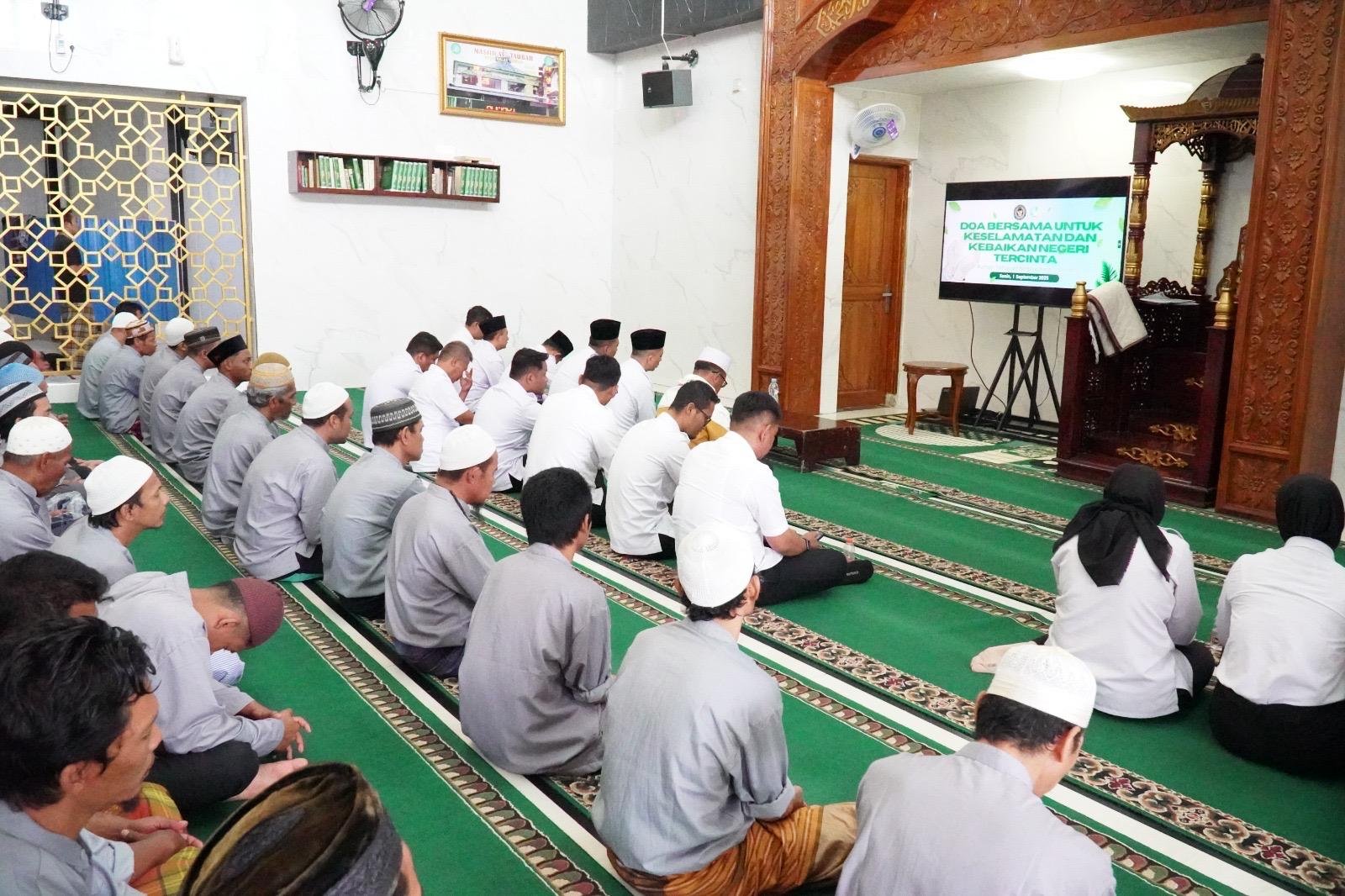 Rutan Kelas I Medan Gelar Doa Bersama Untuk Keselamatan dan Kebaikan Negeri Tercinta