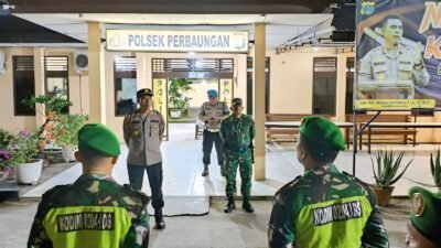 Polsek Perbaungan dan Koramil 07 Gelar Patroli Gabungan, Warga Apresiasi Rasa Aman