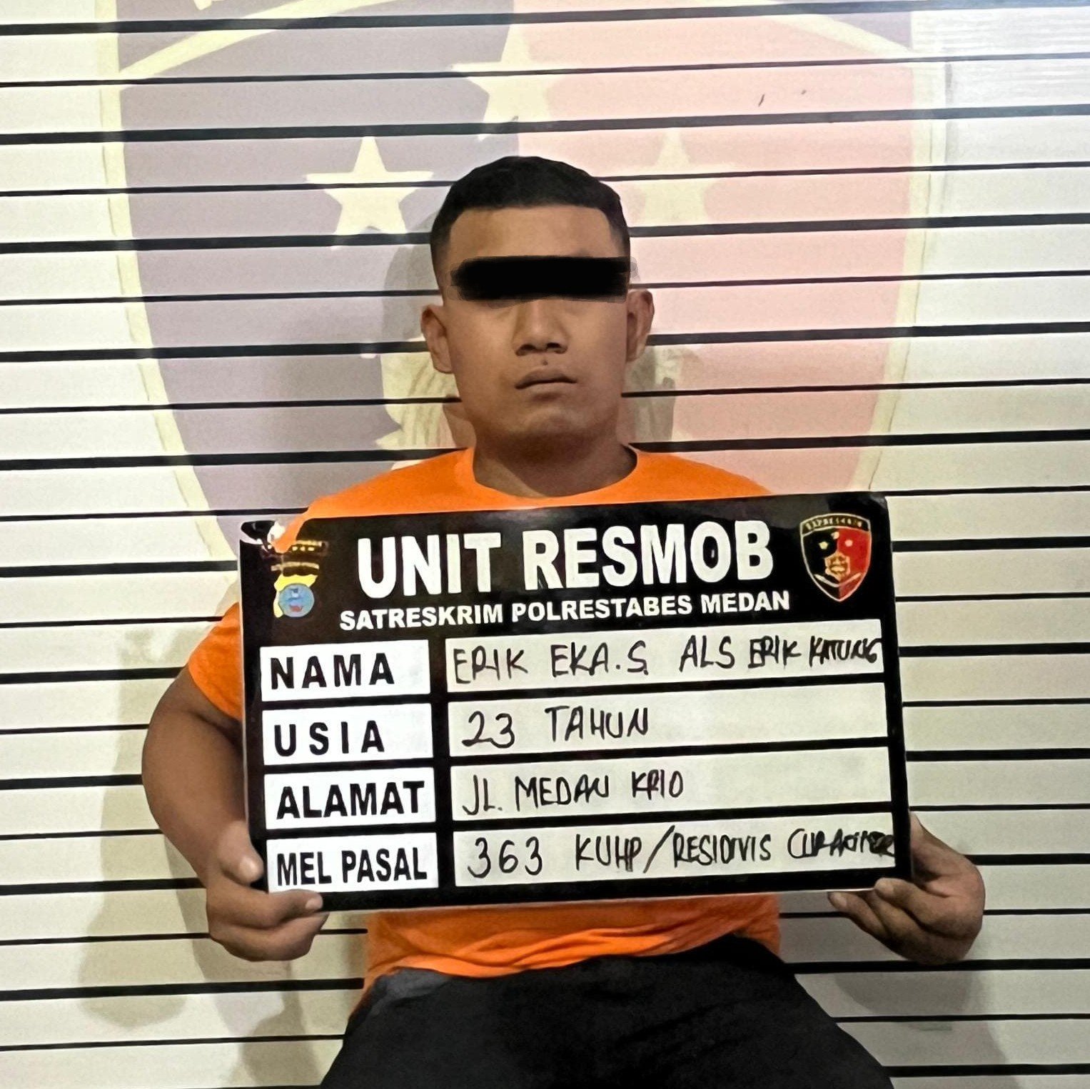 Doorrr!!!... Residivis Curanmor "Erik Karung" Ditembak Tim Resmob Polrestabes Medan