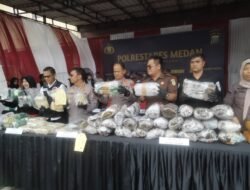 Polrestabes Medan Musnahkan Narkotika Jenis Sabu Sebanyak 29.731,65 gram, 19.800 butir Ekstasi dan 22.750 gram Ganja