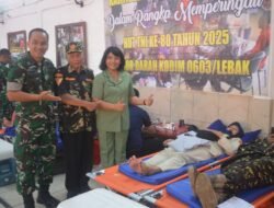 Kodim 0603/Lebak Gelar Bakti Sosial Prima dalam rangka memperingati HUT TNI ke-80