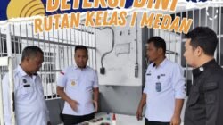 Deteksi Dini, Tim Pengamanan Rutan Kelas I Medan Laksanakan Pemeliharaan dan Rolling Gembok