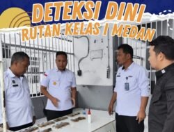 Deteksi Dini, Tim Pengamanan Rutan Kelas I Medan Laksanakan Pemeliharaan dan Rolling Gembok