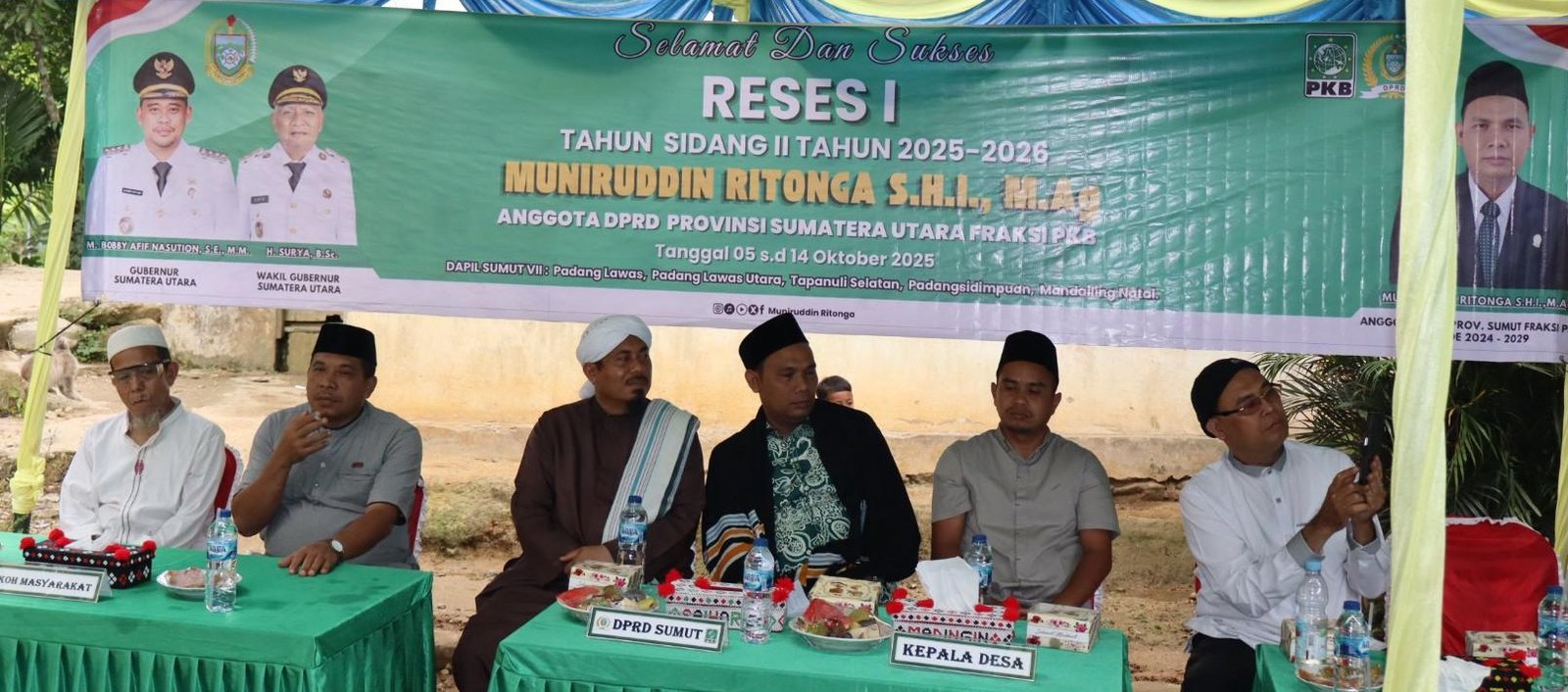 Anggota DPRD Sumut Muniruddin Ritonga Serap Aspirasi Warga Pagur di Dampingi Buya Salman Ahmad Nasution Almandiliy Al Makki