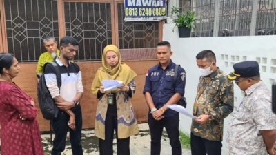 ‎Peletakan Sita Jaminan oleh Pengadilan Negeri Medan Berjalan Lancar
