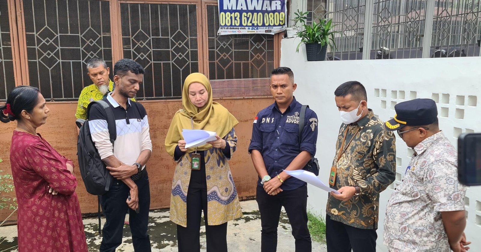 Peletakan Sita Jaminan oleh Pengadilan Negeri Medan Berjalan Lancar