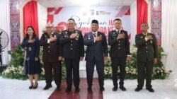 Wabup Dairi Wahyu Sagala Hadiri Upacara dan Syukuran Hari Bhayangkara Ke-79
