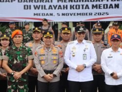Kapolrestabes Medan Pimpin Apel Kesiapan Tanggap Darurat Bencana Hidrometeorologi 2025
