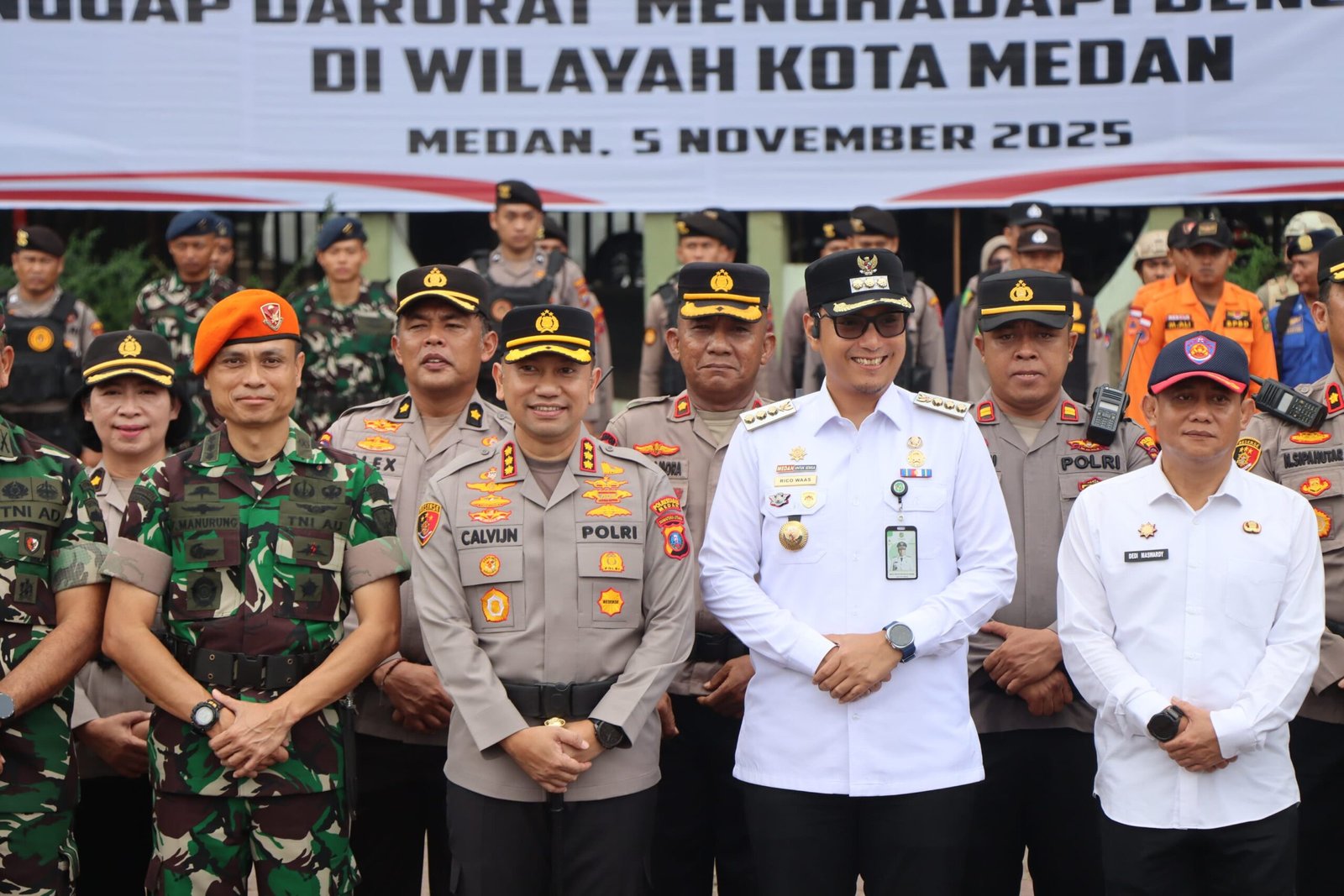 Kapolrestabes Medan Pimpin Apel Kesiapan Tanggap Darurat Bencana Hidrometeorologi 2025